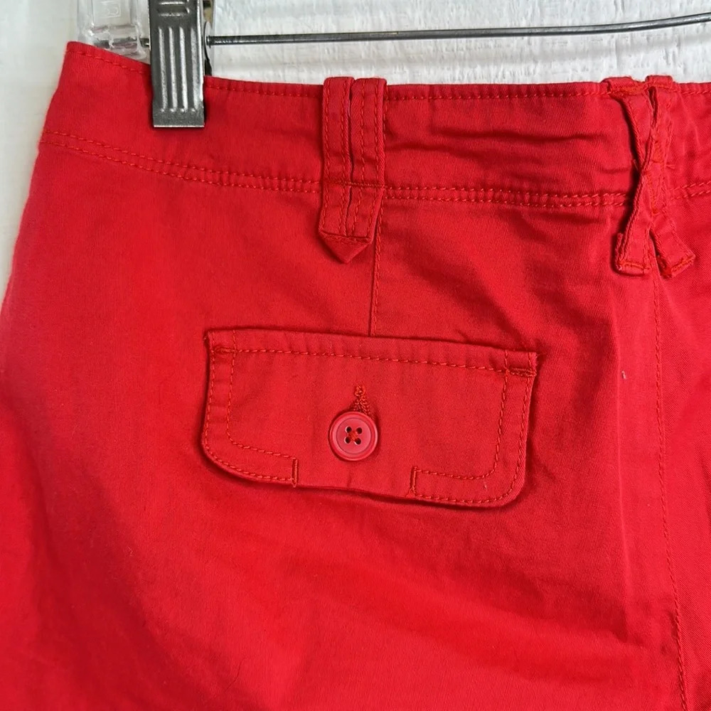 Delia’s Women’s/Juniors Scout Size 3/4 Cherry Red 4” inseam 4-pocket Shorts NWT - Picture 6 of 7